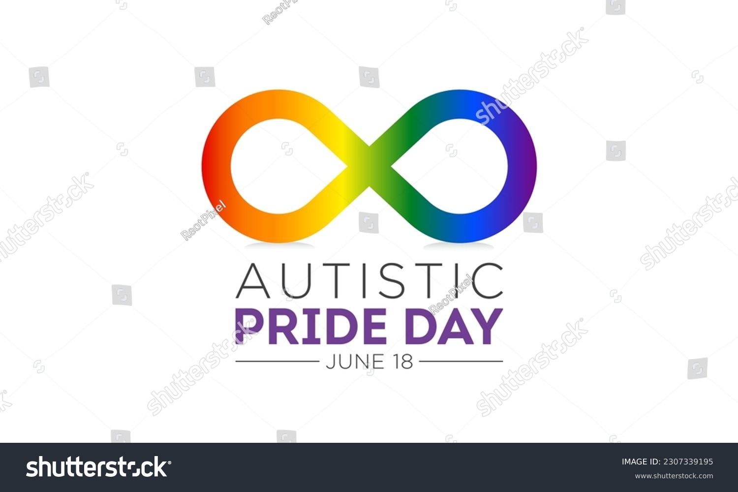 stock-vector-vector-illustration-of-autistic-pride-day-on-th-june-autistic-pride-day-design-element-isolated-2307339195