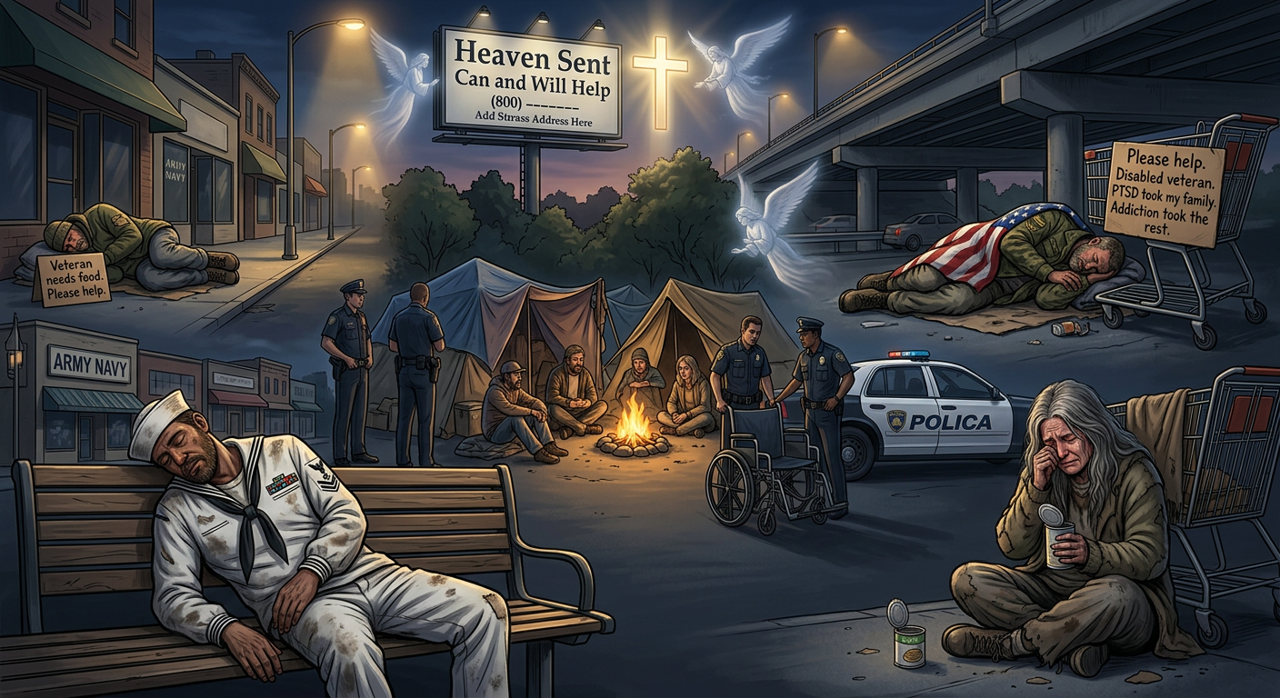 Heaven Sent - Homeless veterans and neighbors in crisis