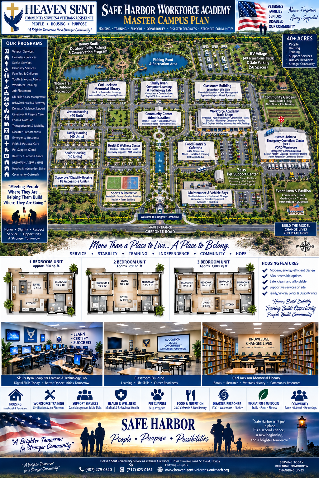 Safe Harbor conceptual master campus plan
